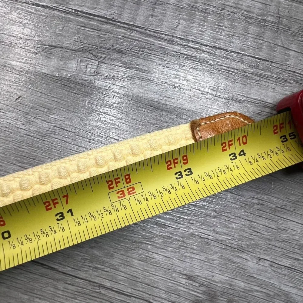Woven Fabric Leather Belt Size Medium Eddie Bauer Costal Cowgirl